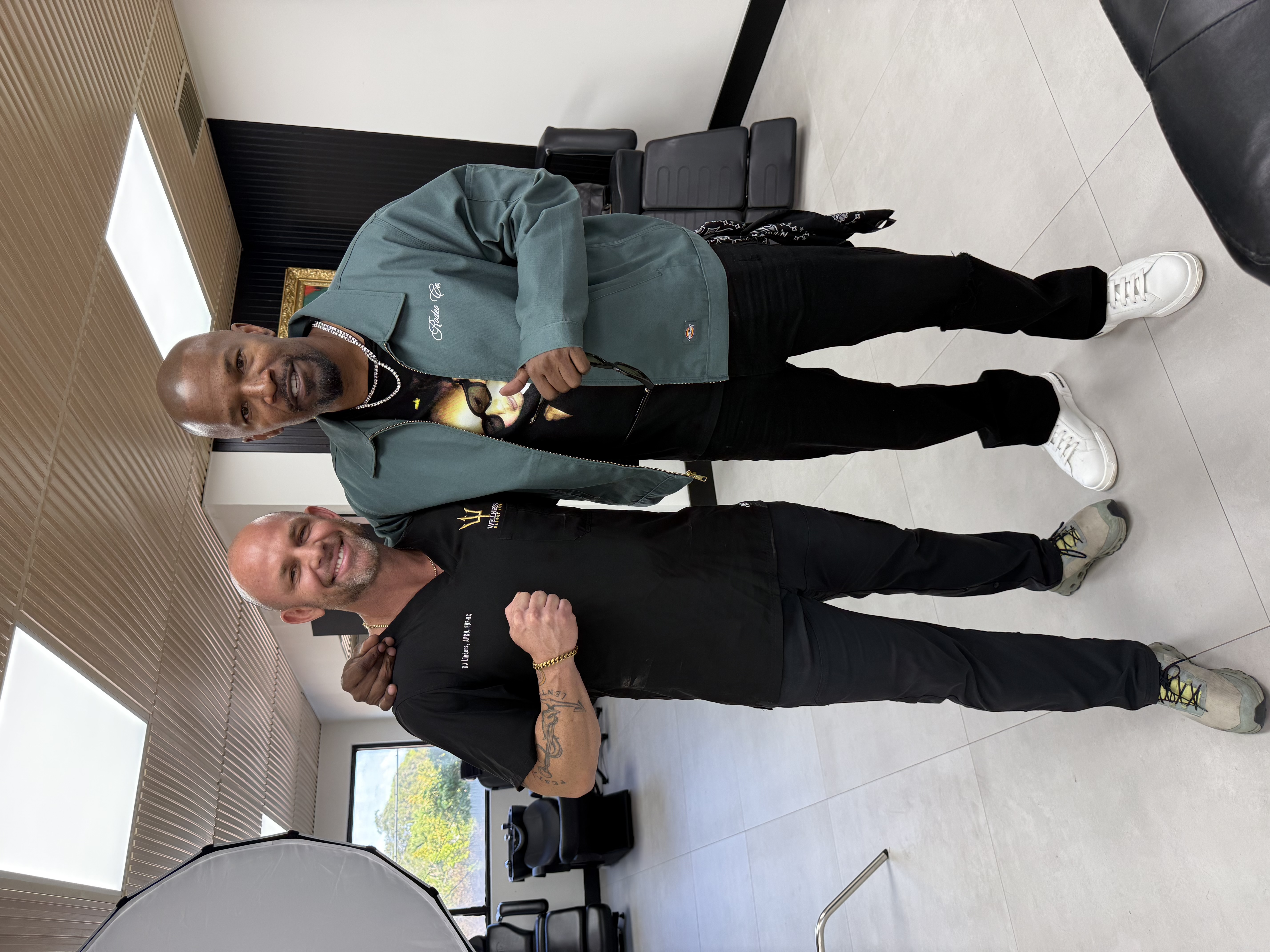 Deejay Linders with Jamie Foxx