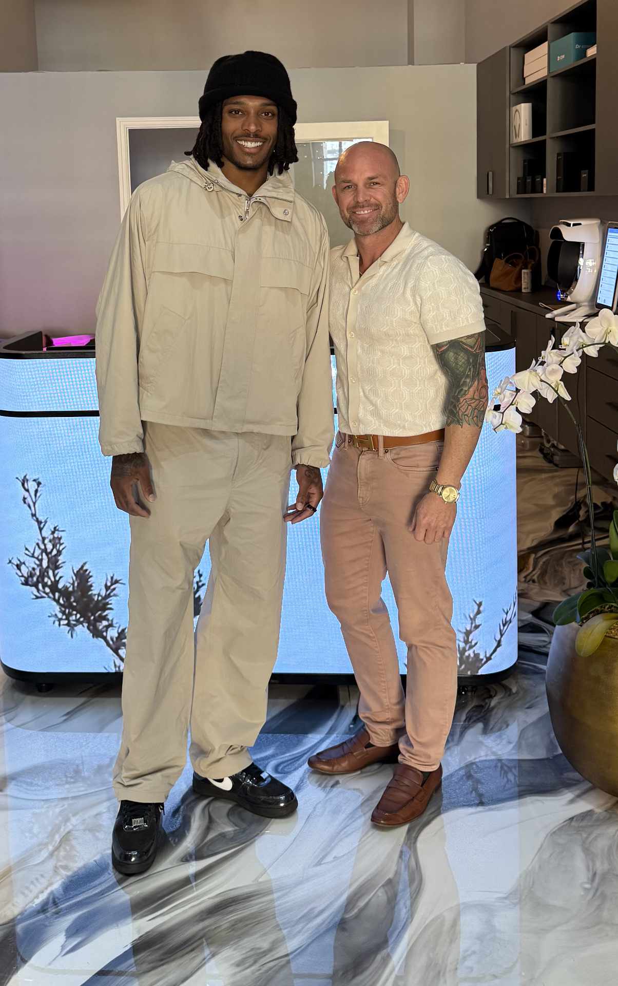 Deejay Linders with Jaylen Ramsey